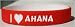 I Love Ahana Custom Wristband