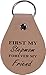 CustomGiftsNow First My Stepmom Forever My Friend - Leather Key Chain