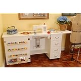 Arrow Model 98301 Sewing Machine Credenza with Airlift -Includes Free Custom Insert