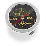 Bikers Choice Marshall Liquid Filled Shock Proof Gauges - Midnight Series 0-60 psi... by Bikers Choice