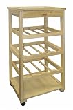 Search : Wooden Wine Rack with Wheels