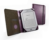 Tuff-Luv 'Embrace' case cover for Amazon Kindle Touch (Book Style) - Purple