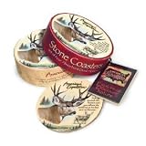 Mule Deer Stone Coaster Set By American Expedition