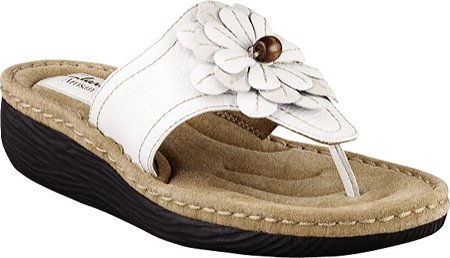 Clarks Women's Latin Cha Cha Sandal,White,5.5 M US Detail