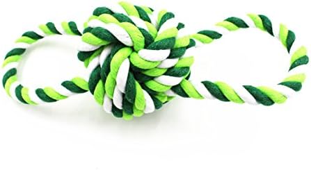 Petony Dog Toy for Dogs and Puppies Interactive Tug of War Rope Aggressive Ball for Teething Playing Toy