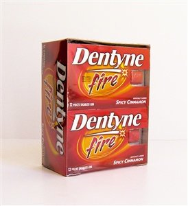 Dentyne Fire Spicy Cinnamon - 12 Package Box by Dentyne