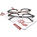 grinderPUNCH Half frame Clear Lens Classic Sunglasses
