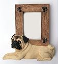 PUG Fawn Dog Photo Picture FRAME Figurine SF31F