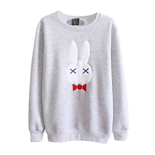 Urparcel Girls Rabbit Pullover Clothes Sweatshirt Long Sleeve Sweater