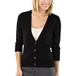 Merona&reg; Collection Womens Merino Wool V-Neck Cardigan Sweater - Ebony