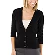 Merona&reg; Collection Womens Merino Wool V-Neck Cardigan Sweater - Ebony