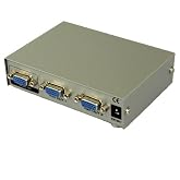2-port VGA Splitter 1 PC To 2 Monitors VGA SVGA XGA LCD Video Splitter Box