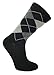 Women's Argyle 80% Cotton Crew Socks (3 Pairs)