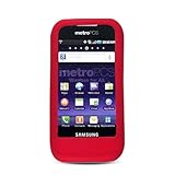 Solid Red Silicone Skin Gel Cover Case For Samsung Galaxy Indulge R910