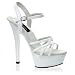 KISS 6 Inch Sexy White Shoes High Heel Sandal Mid Platform Shoe Wedding Shoe Pleaser CLEARANCE