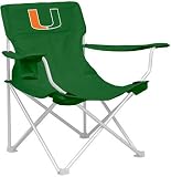 Miami Hurricanes NCAA Adult Nylon Tailgate Chair by Logo Chair
