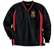 Personalized custom embroidered U.S. Army star design on windshirt