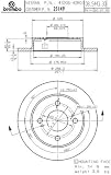 Brembo 25149 Rear Disc Brake Rotor