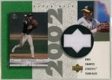 Eric Chavez Oakland Athletics 2002 UD Authentics Reverse Negative Jerseys #R-EC Baseball Card