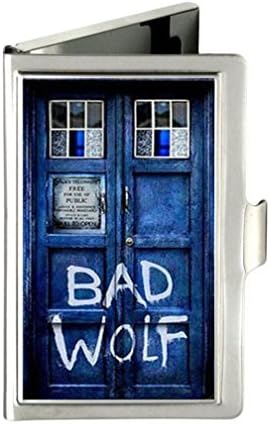 Doctor Who TARDIS Bad Wolf Custom Design Unique Stainless Steel Business Card Holder Name Case