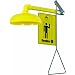 Bradley S19-120 Galvanized Steel 1 Spray Head Horizontal Supply Safety Shower with Plastic Showerhead, Wall Mount, 20 GPM Water Flow, 9" Width x 25-1/2" Height x 15-3/4" Depth