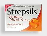 Strepsils Orange with Vitamin C 100mg 36 Lozenges Strepsils Orange with Vitamin C 100mg 36 Lozenges