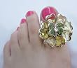 Green BIG Toe Ring