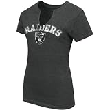 Oakland Raiders Womens / Ladies Champions Swagger Split Neck T-shirt