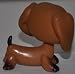 Dachshund #139 (Brown, Green Eyes,) Littlest Pet Shop (Retired) Collector Toy - LPS Collectible Replacement Single Figure - Loose (OOP Out of Package & Print)_s-2