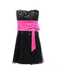 Plus Size Strapless Sequined Shirred  Polyester Party Dress/Mini Dress  With a Bow(s)