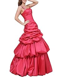 Junior Taffeta Spaghetti Strap Tiered Evening Dress/Quinceanera Dress 