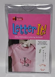 Amazoncom amazing designs letter it embroidery machine software