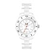 Ice Watch - CL.WE.S.P.09 - Montre Femme - Quartz Analogique - Cadran Blanc - Bracelet Plastique Blanc - Petit Mod�le