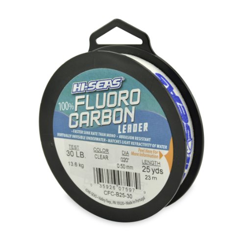*!!Cheap HiSeas 100 Fluorocarbon Leader, Clear, 100 Pound Test, 25