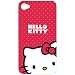 HELLO KITTY KT4488R4 iPhone 4 Polycarbonate Wrap - Retail Packaging -Red/White