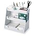 TrippNT 50027 White PVC Plastic Top Loader Workstation, 12.5" Width x 12" Height x 7" Depth