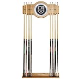 NHL Los Angeles Kings 2 piece Wood and Mirror Wall Cue Rack