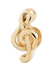 Reflection Beads Silver Gold Plated Treble Clef Entertainment Bead