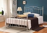 KESWICK 4FT6 DOUBLE BLACK METAL BED