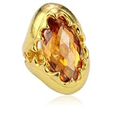 Devon Leigh Amber Marquee Cubic Zirconia 18k P