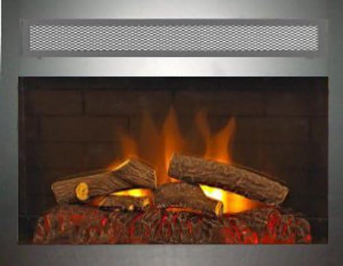 ADDCO Universe 30" Mars Electric Fireplace Insert w/ 2" Vintage Iron Yoda Trim Kit