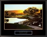 Drive Golf Course Framed Motivational Poster