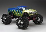 Venom Atomik Shred YelloWith Blue F350 Body For T-E-Maxx-Revo-Savage by VENOM