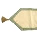 Kitchen & Housewares : Iridescent Crushed Border Table Runner - Ecru