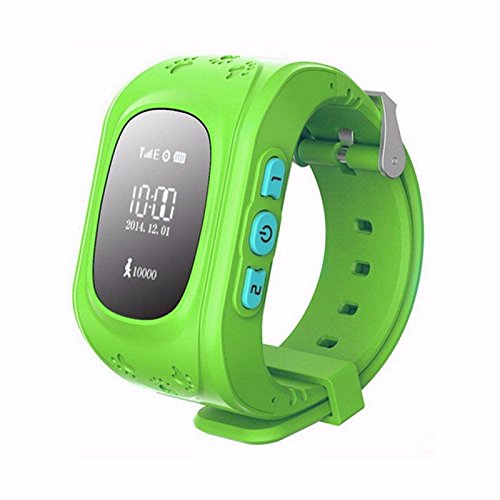 The Q50 Kids GPS locator watch, SOS, Finder, Location Tracker (Green)