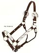 Silver Royal Engraved Silver Show Halter With Black Inlay