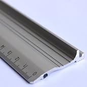 30cm 300mm Metric Metal Aluminium Cutting Safety Anti-slip Ruler Rule - Technical Drawing Drafting School Office