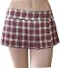 Queen Size Sexy School Girl Mini Skirt in Red and White Plaid Plus Size Adult