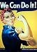 We Can Do It! (Rosie the Riveter) Poster Print by J. Howard Miller, 24x36 Collections Poster Print by J. Howard Miller, 24x36