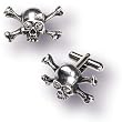 Skull N Bones Stargazer Cufflinks - Alchemy Gothic Pewter Cuff Links